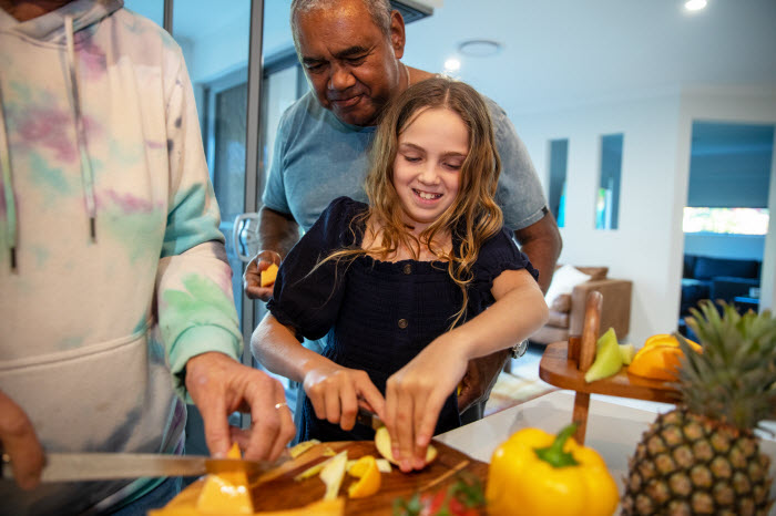 cooking with grandparents